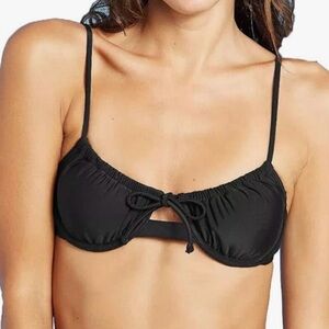 Women’s Junior’s Xhilaration Shirred Underwire Bikini Top